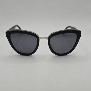 Diff Eyewear Black and Silver Sunglasses